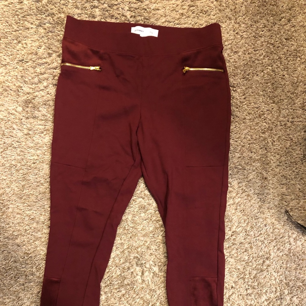Old navy Steve leggings wine size large